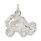 Sterling Silver Race Car Charm Formula 1 Racing Jewelry 18mm x 22mm
